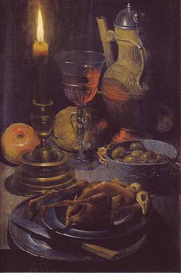 Georg Flegel Abendmahlzeit bei Kerzenschein oil painting picture